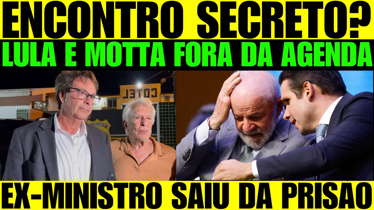 🔥🚨 BOMBA! Ex-Ministro de Bolsonaro sai da Prisão! Lula se reune escondido com Hugo Motta!