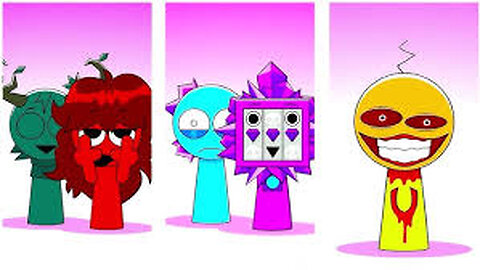 Sprunki OC Mroona and Wyrum Retake and Mili and GF Retake Phase 2 VS Phase 3 VS Phase 4 #squidgame