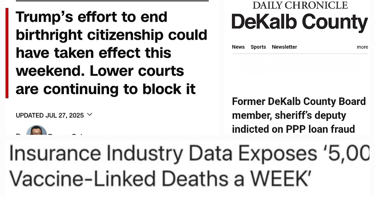 #Trump and birthright citizenship, govt officials continue to get locked up, and more!