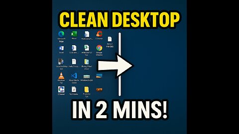 Make Your Desktop Look Clean & Organized | Simple PC Setup Tips