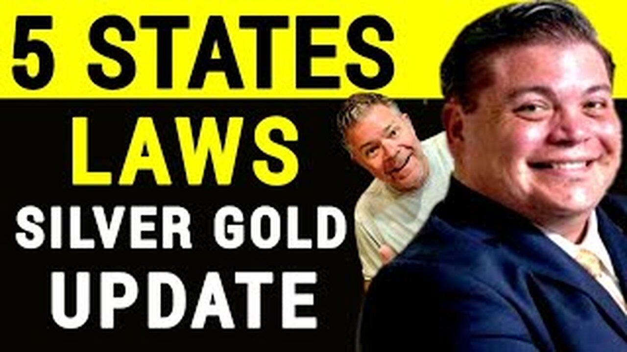 **URGENT** US States MOve to RECLAIM Silver & Gold as Money 💰💰 Are YOU Included?