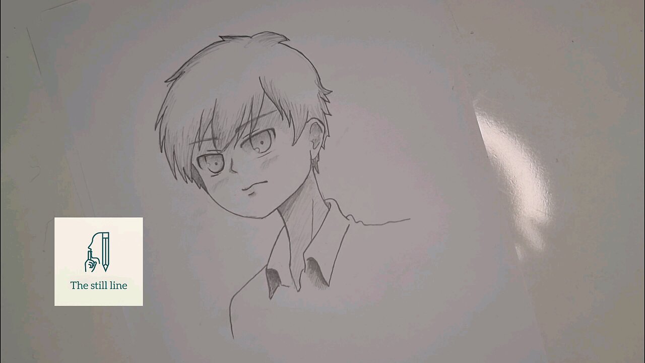 "Relaxing Anime Portrait Sketch | No Talking | Calm Drawing Music"
