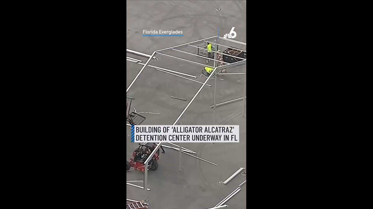 Alligator Alcatraz Construction In Full Swing