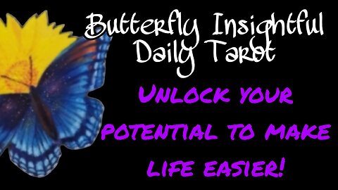 Butterfly Insightful Daily Tarot - Uncover the truth to making your life easier!