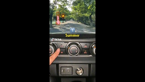 How use car air-conditioning button