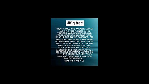 fig tree #parable #manure #biblebuild #bibleverse #bibleverseoftheday #bible