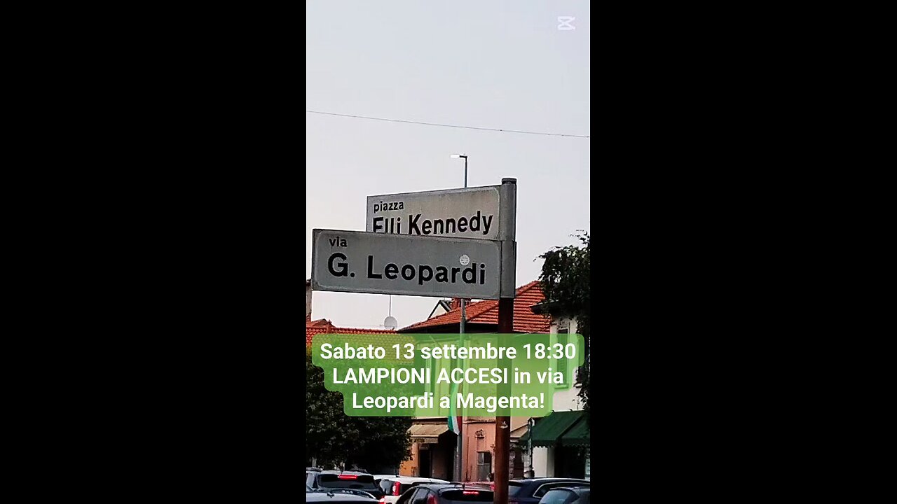 lampioni accesi a Magenta
