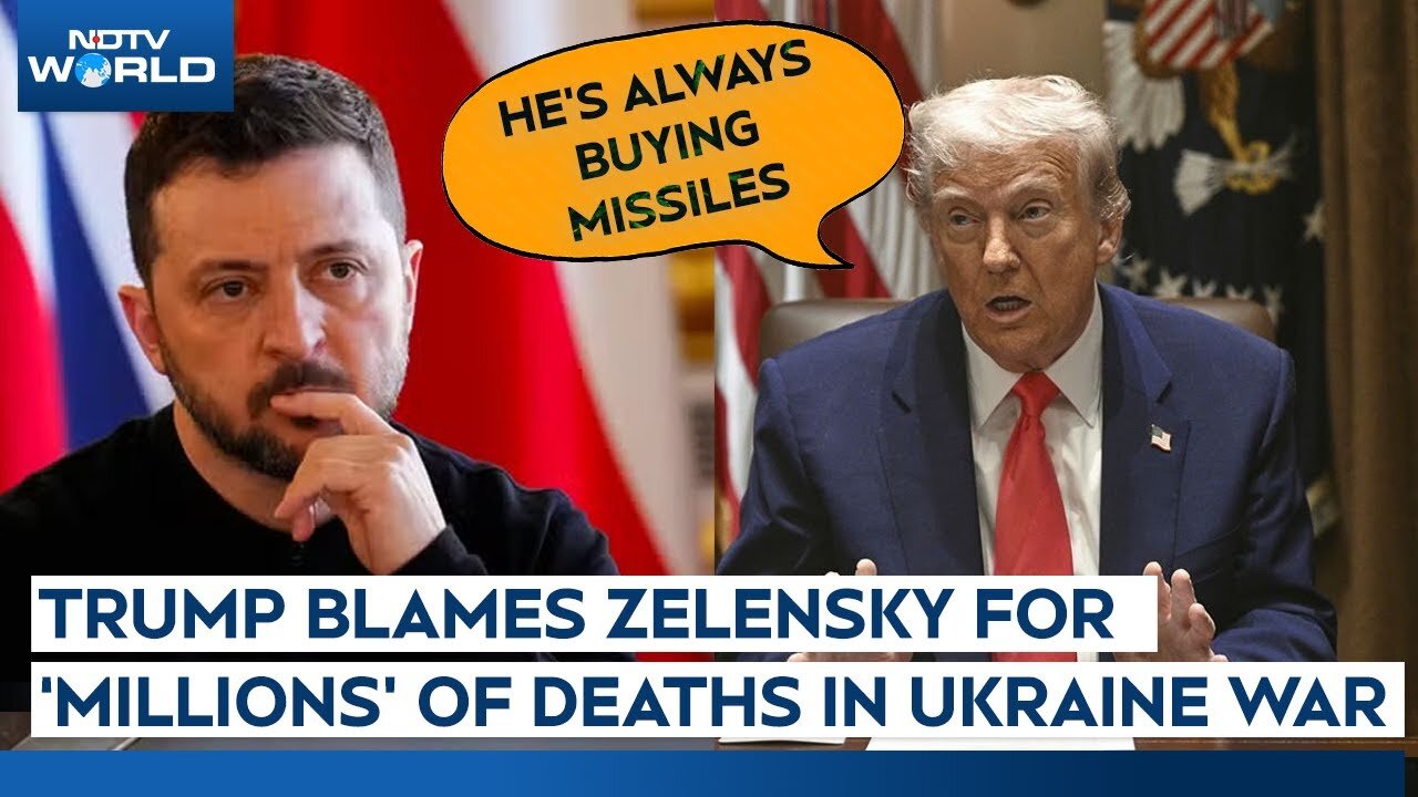 Trump News | Trump Blames Zelensky, Says You Don't Start A War Against Someone 20 Times Your Size...