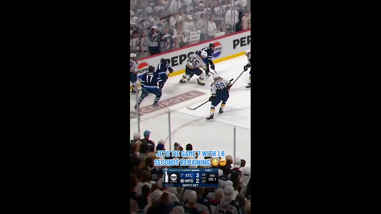 The Jets bury late to force OT in game 7!😳🔥