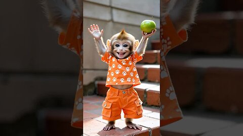 This lovely baby monkey smile is my new favorite thing! 🐵✨