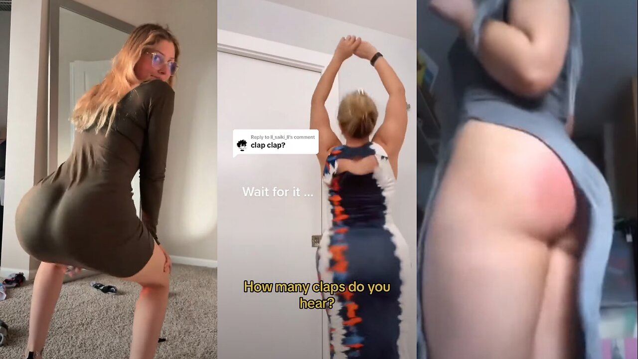Hot Girls Clapping their Butt Cheeks