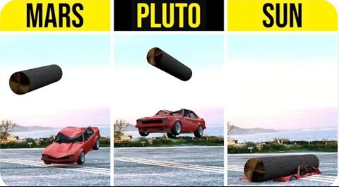Gravity on 8 Planets Comparison ( 3D Animation )