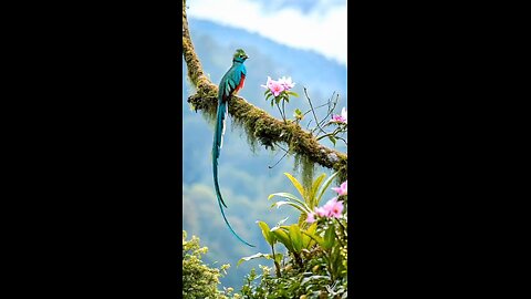 Quetzal: Sacred Mayan Bird 🌿 #Quetzal #SacredBird #Maya #Guatemala