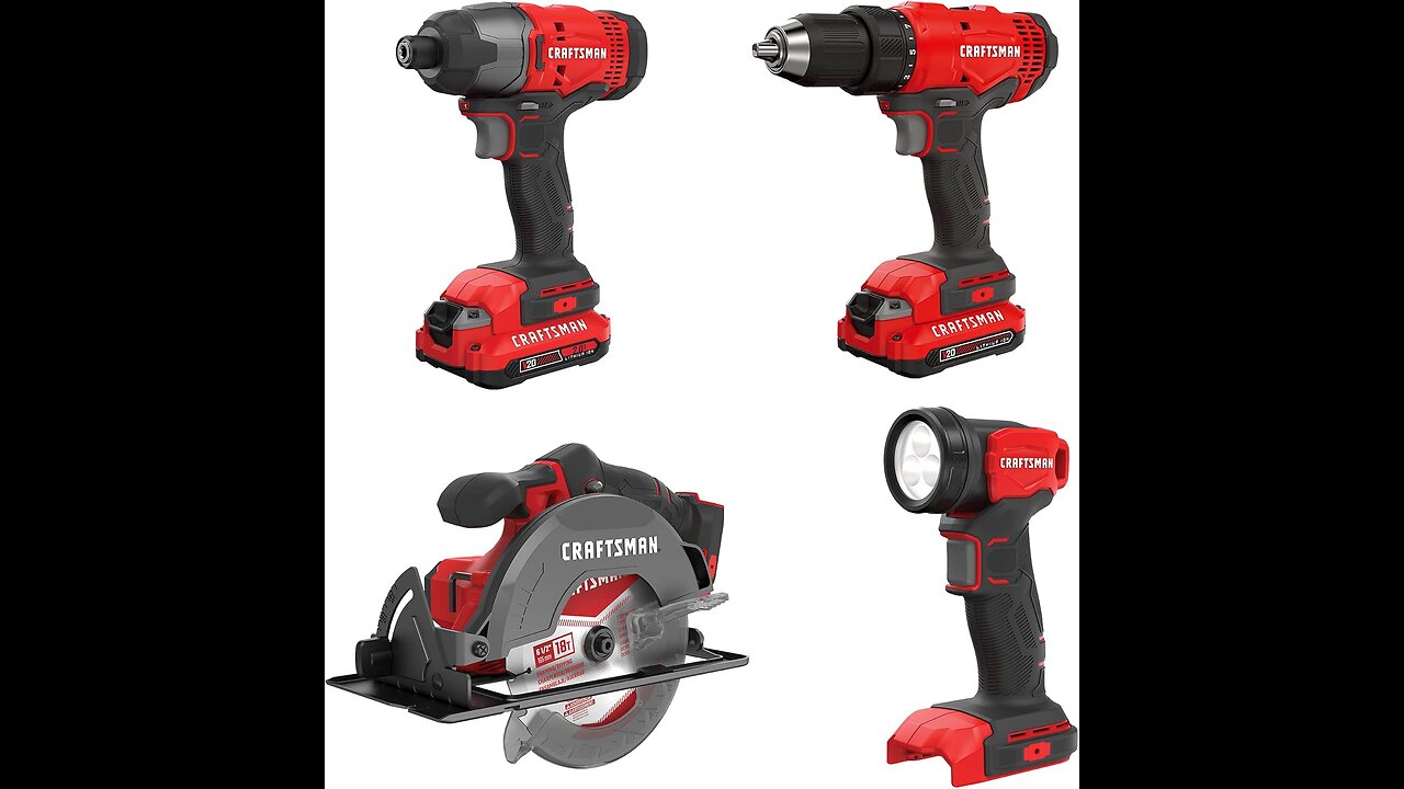 CRAFTSMAN V20 MAX Power Tool Combo Kit