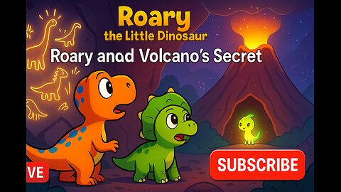 The Dailyyy Stories |🌋 Roary the Little Dinosaur | Episode 4: Roary and the Volcano’s Secret 🦖