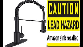 Kitchen sink recalled due to lead, sold on Amazon.com