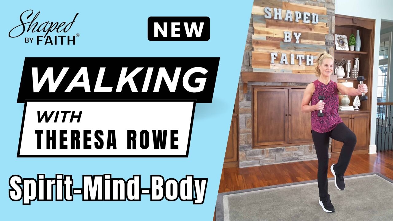 Walking Workout with Strength Cardio Core & Stretching Exercises | Shaped by Faith Christian Fitness