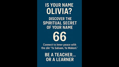 Is Your Name Olivia? Discover the Hidden Power Behind It 🌸 #spiritual #viral #keşfet