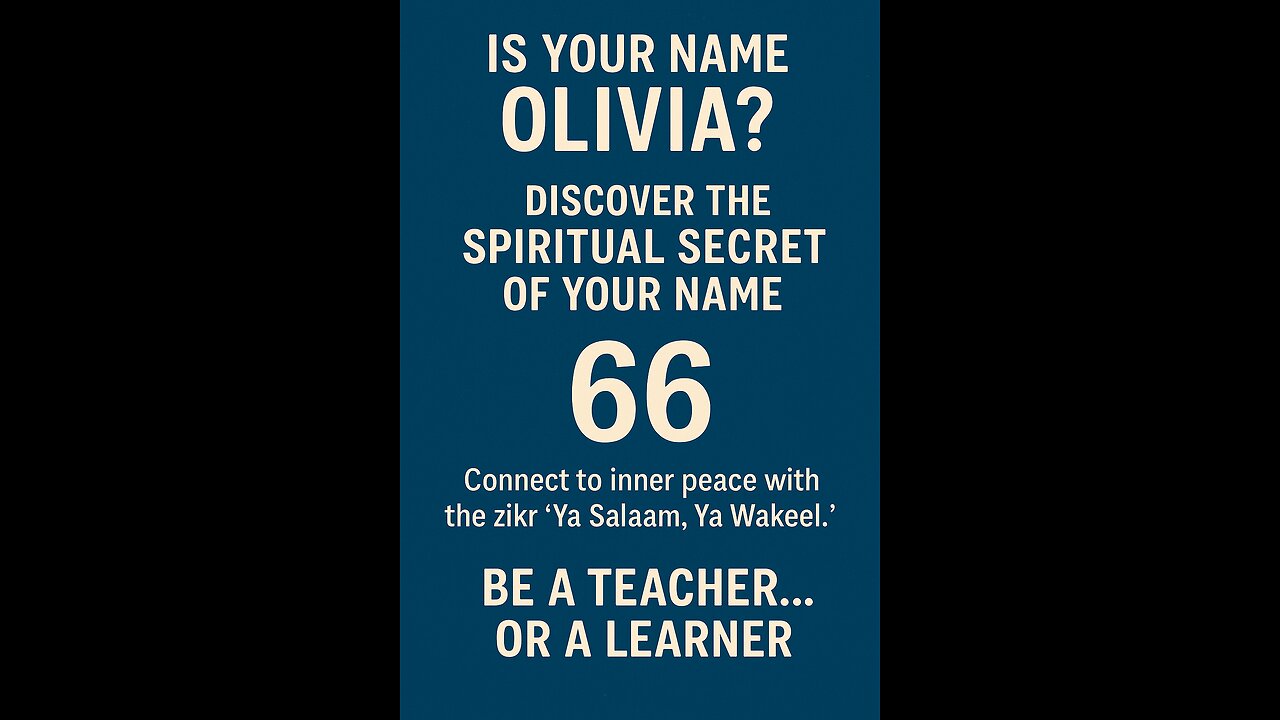 Is Your Name Olivia? Discover the Hidden Power Behind It 🌸 #spiritual #viral #keşfet