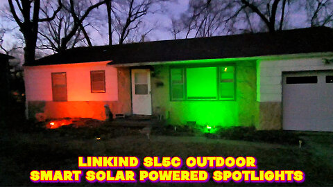 Linking SL5C Outdoor Smart Solar Powered Spotlights