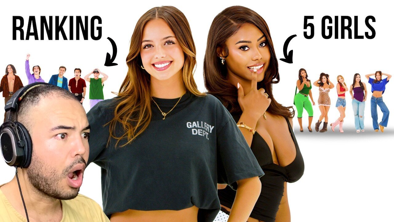 Dario reacts Poppies Studios | Ranking 5 Girls Based on Attractiveness