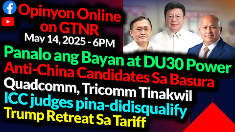 Panalo ang DU30 Power | Go, Marcoleta, Bato | Pro-War Candidates Binasura | GTNR Ka Mentong Ka Ado