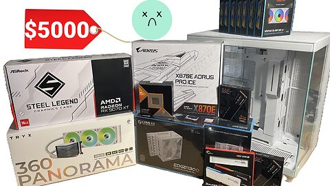 First custom PC. MY MOST EXPENSIVE PC!! High end PC. White PC build!