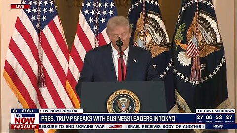 Trump speaks to business leaders in Tokyo after $550 billion investment