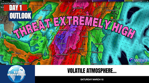 ⚠️ Violent Long-Track Tornadoes Expected Today! March 15