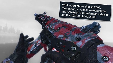 I Investigated how the MW2/MW3 ACR got so Popular