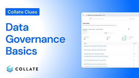 Collate Clues: Data Governance Basics