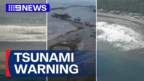Tsunami warning after massive earthquake rocks Russian coast | 9 News Australia