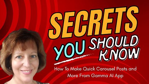 Gamma AI App: How To Make Quick Carousel Posts and More!