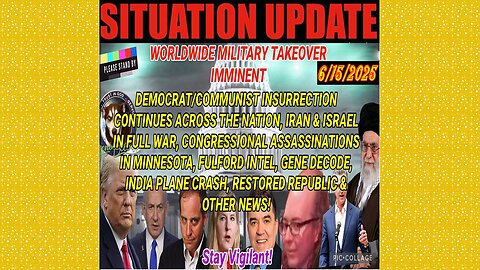 SITUATION UPDATE 6/15/25 - Iran & Israel In Full War, Benjamin Fulford Intel, India Plane Crash