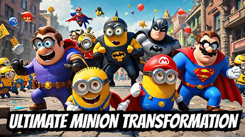 Minions Transform Super Mario Mortal Kombat Superman Batman