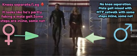 Oliver Queen and Supergirl gait analysis