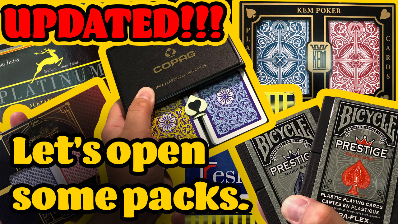 NEW! Which is the BEST?! Comparing Top Brand 100% Plastic Playing Cards - KEM, COPAG, Faded Spade!