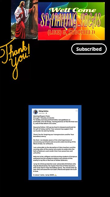 Morning Prayers From: through 1 Timothy 4:8 (KJV)