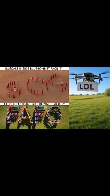 Red Letter Day At Bluebonnet Detention Facility As Tren de Aragua Spells Out SOS For Reuters' Drone