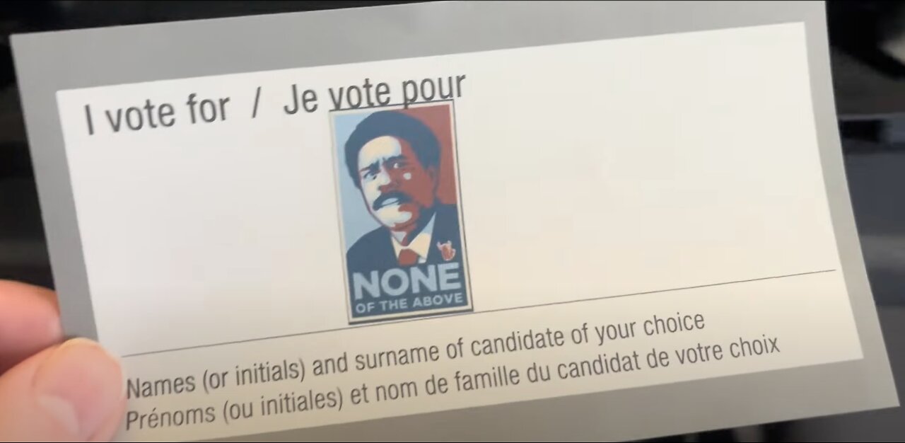 Voting for Richard Pryor and "NONE OF THE ABOVE"