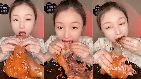 "Giant Pork Head Meat 🍖🔥 | ASMR Big Bite Mukbang"