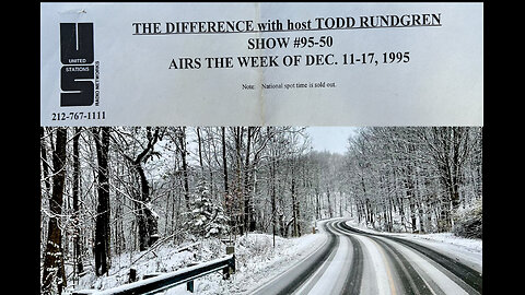 December 11-17, 1995 - 'The Difference with Todd Rundgren' (#95-50)