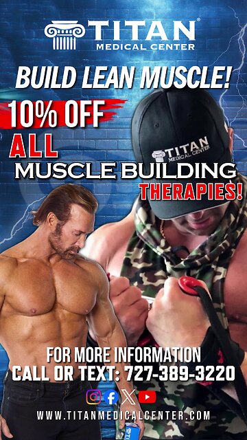 ENDS THIS WEEK! 10% OFF ALL Titan Muscle Building & Peptide Growth Therapies!