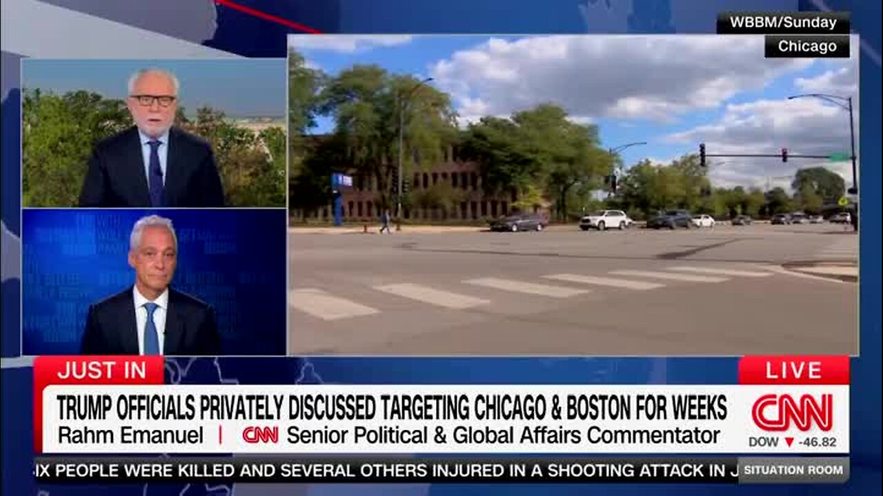 Rahm Emanuel: Trump Is ‘Doing Performative Violence on a City’ and Its Residents