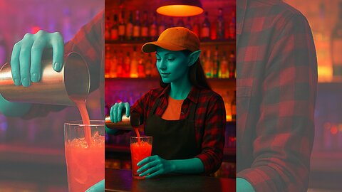 Girl bartender