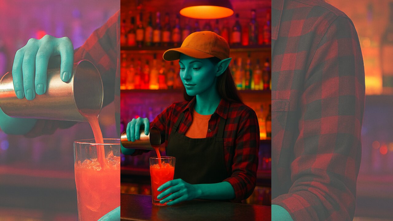 Girl bartender