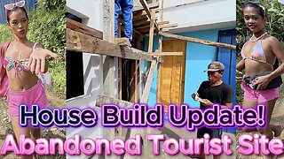 🇵🇭 Filipina Twins House Update & Abandoned Tourist Site! OFF GRID ISLAND FAMILY PHILIPPINES LIVING