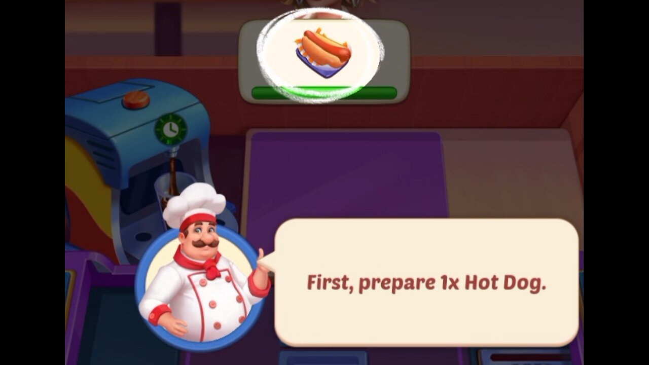 First, prepare 1 hot dog