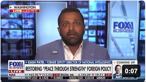 🇺🇸🇮🇱 "We need America to wake up and prioritize Israel." – FBI Director, Kash Patel