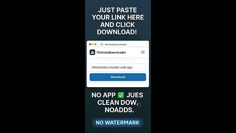 how to download any video from tiktok and instagram without watermark